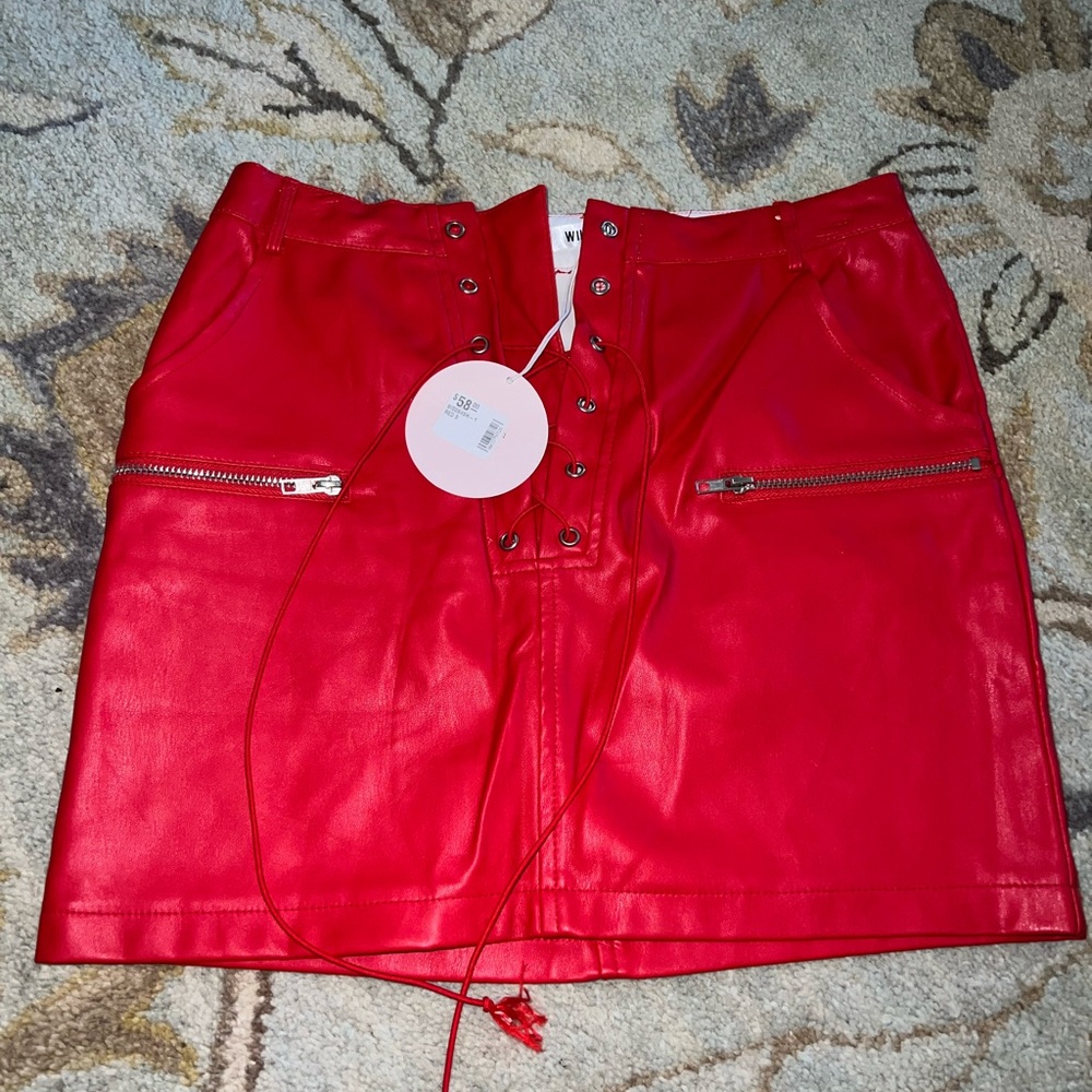 Leather skirt